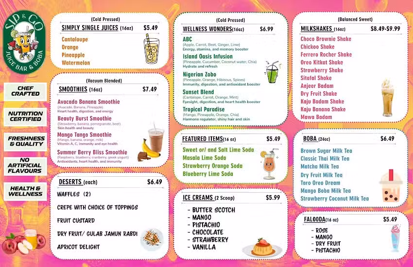 Sip and Go Juice bar and Icecreams